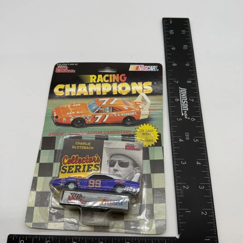 Racing Champions packaging shows